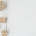 Surprise Box - brown gift box on white surface