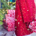 Seasonal Fashion - Woman Holding A Christmas Gift